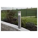 Luminaire en forme de borne CALYPSO cylindrique E27 IP44 acier inoxydable, mat gradable