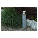 Lampadaire d'extérieur LA MER angulaire, rayonnement latéral E27 IP44, granit, mat gradable