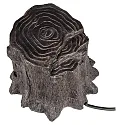 HEITRONIC Colonne de prises WOODBLOCK 4 fois, marron