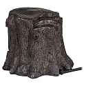 HEITRONIC Colonne de prises WOODBLOCK 4 fois, avec prise de courant, avec télécommande, marron