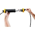 HEITRONIC Manchon de raccordement étanche jaune, noir 