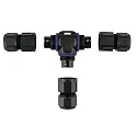 HEITRONIC Câble connecteur en T 3 pôles, noir 