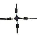 HEITRONIC Câble connecteur 3 pôles, noir 