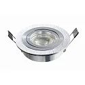 Downlight DL7801 rond GU5.3 und GU10 IP20, aluminium brossé gradable