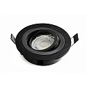 Downlight DL7801 rond, pivotant GU5.3 und GU10 IP20, noir gradable