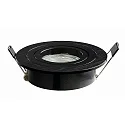 HEITRONIC Downlight DL7801 rond, pivotant GU5.3 und GU10 IP20, noir gradable