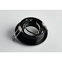 HEITRONIC Downlight DL7801 rond, pivotant GU5.3 und GU10 IP20, noir gradable