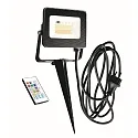 LED Floodlight KINGSTON, 15W,  RGB + CCT, 1250lm, IP44, anthracite