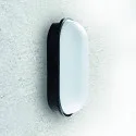 HEITRONIC Applique et plafonnier TOLEDO IP65, noir  