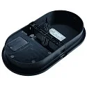 HEITRONIC Applique et plafonnier TOLEDO IP65, noir  