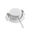 Spot DL7202 rigide IP44, blanche gradable