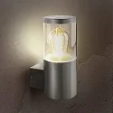 HEITRONIC Wall luminaire NAXOS Outdoor luminaire, E27, IP44, stainless steel