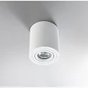 HEITRONIC Surface mounted spot ADL9001, round, GU10, IP20, 25° swiveling, white