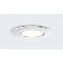 HEITRONIC Plafonnier extérieur DL8002 CCT Switch, pivotant à la cardan IP65, blanche gradable