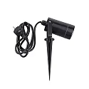 Lampe à piquet de terre BURANO avec prise de courant GU10 IP44, noir  gradable