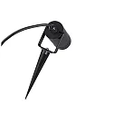 HEITRONIC Ground spike luminaire BURANO, 230V AC, GU10, LED max. 7W, IP44, with 2m connection cable + plug