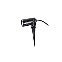 HEITRONIC Ground spike luminaire BURANO, 230V AC, GU10, LED max. 7W, IP44, with 2m connection cable + plug