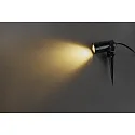 HEITRONIC Ground spike luminaire BURANO, 230V AC, GU10, LED max. 7W, IP44, with 2m connection cable + plug