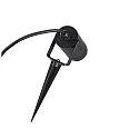 HEITRONIC Ground spike luminaire BURANO, 230V AC, GU10, LED max. 7W, IP44, with 2m connection cable + plug