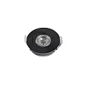 HEITRONIC Downlight DL6809 pivotant, rotatif, Dim-To-Warm IP44, noir  gradable