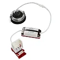 HEITRONIC Downlight DL6809 pivotant, rotatif, Dim-To-Warm IP44, noir  gradable