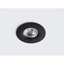 HEITRONIC Downlight DL6809 pivotant, rotatif, Dim-To-Warm IP44, noir  gradable