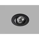 HEITRONIC Downlight DL6809 pivotant, rotatif, Dim-To-Warm IP44, noir  gradable