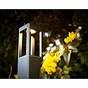 HEITRONIC Lampadaire d’extérieur TOSKANA II carré, commutable, reculer IP65, anthrazit 