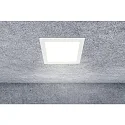 HEITRONIC ceiling recessed luminaire LE MANS square IP44, white dimmable