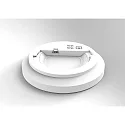 HEITRONIC surface / recessed luminaire ALLROUNDER with sensor, on/off IP20, white 