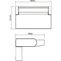 HEITRONIC Luminaire mural d'extérieur ARONA rotatif, vertical IP54, anthrazit 