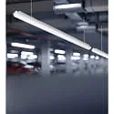 HEITRONIC Luminaire pour locaux humides SNAKE 120CM résistant aux chocs, commutable IP65, blanc mat 