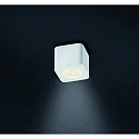 Downlight OSO LED angulaire, rigide, version pour montage en surface IP44, blanc mat gradable