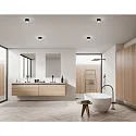 Helestra Luminaire de plafond PALA IP30, satiné, blanc mat gradable
