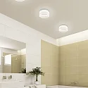 Helestra Luminaire de salle de bain LIV 20 forme de l'anneau IP30, blanc mat gradable