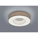 Luminaire de plafond LOMO IP20, mocca, blanc mat gradable