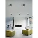 Luminaire de plafond DORA rond IP20, satiné, blanc mat 