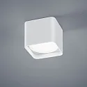 Luminaire de plafond DORA angulaire IP20, satiné, blanc mat 
