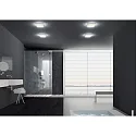 Helestra ceiling luminaire COSI IP30, satined, black matt dimmable