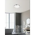 Helestra Luminaire de plafond TANA IP44, noir mat, partiellement satiné 