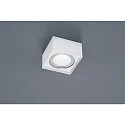 Luminaire de plafond KARI angulaire IP30, blanc mat gradable