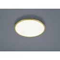 Luminaire de plafond RACK rond IP20, satiné, feuille d'or gradable