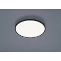 Luminaire de plafond RACK rond IP20, satiné, noir mat gradable
