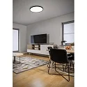 LED Ceiling luminaire RACK LED, round, IP20, black matt
