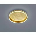 Luminaire de plafond SONA rond IP20, satiné, feuille d'or gradable