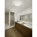 Helestra Luminaire de plafond KYMO 36 IP44, chrome, satiné 
