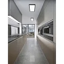 Helestra Luminaire de plafond RACK IP20, satiné, blanc mat gradable