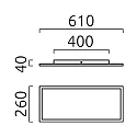 Helestra Luminaire de plafond RACK IP20, satiné, feuille d'or gradable