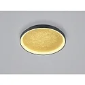 Luminaire de plafond MORI CCT Switch, avec diffuseur IP20, noir mat, feuille d'or gradable