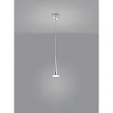 Luminaire à suspension FLUTE IP20, chrome, satiné gradable